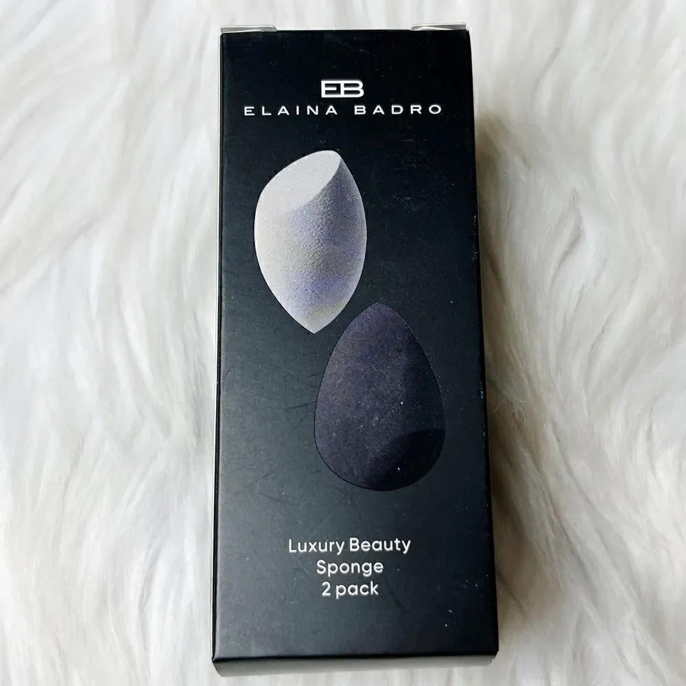 Elaina Badro Luxury Beauty sponges Black & Grey Set of 2